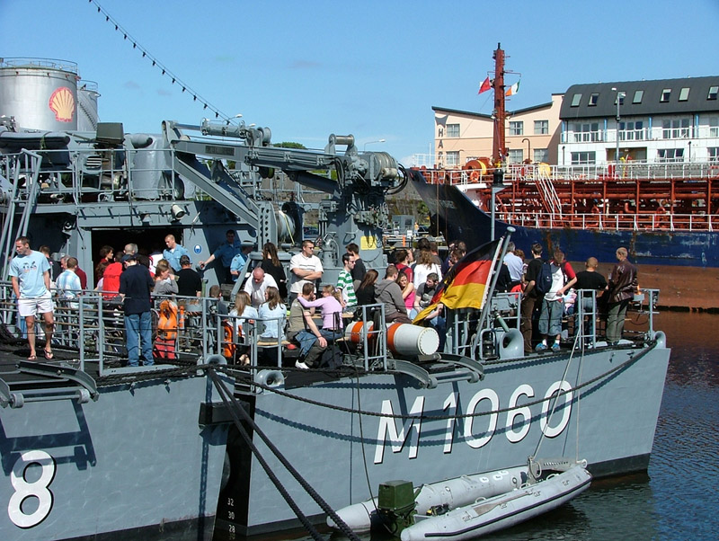 German Navy Minesweepers M1058 Fulda and M1060 Weiden Visitors